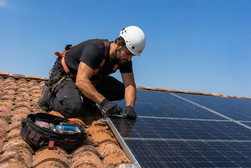 Maintenance et monitoring de panneaux solaires à Grand'Landes