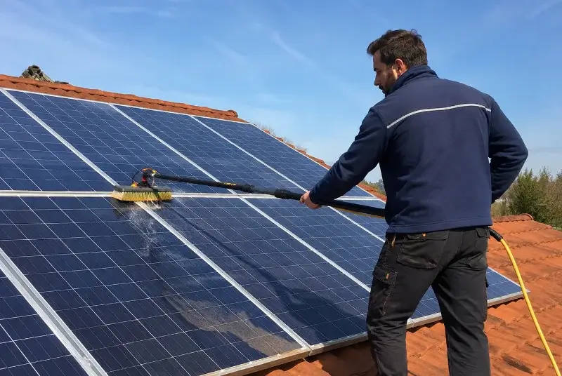 Nettoyage et entretien de panneaux solaires à Grand'Landes